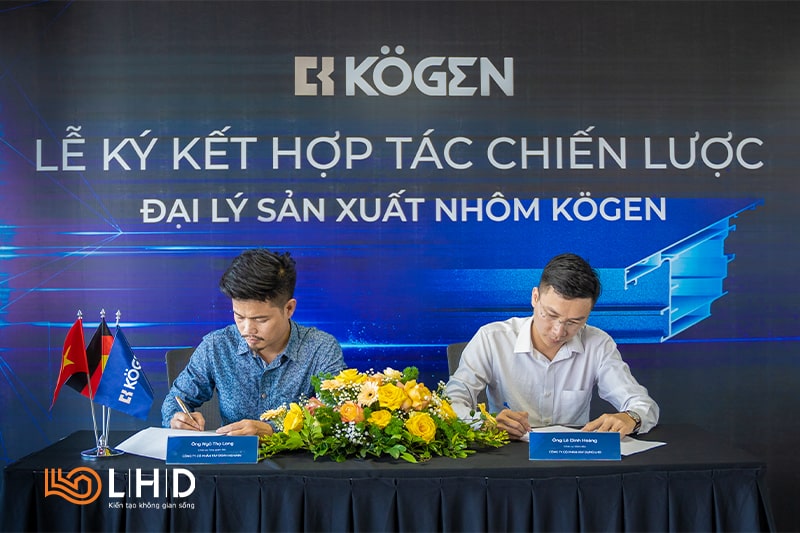 Lễ ký kết hợp tác đại lý sản xuất nhôm Kogen