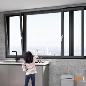 cửa nhôm trượt lật